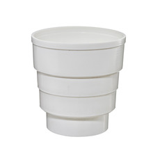 Rørmuffe til rensetrakt hvit